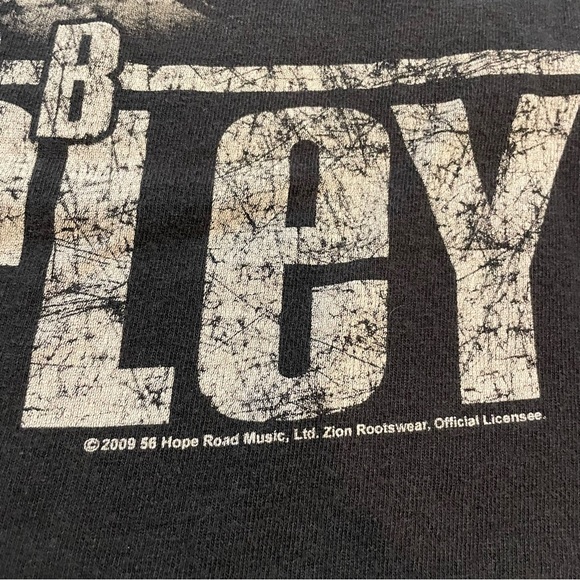 Zion Rootswear Bob Marley Survival Black T Shirt 2009 Mens Size Large Cotton Tee - Picture 5 of 8